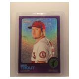 Mike Trout 2022 Topps Chrome Heritage purple ref