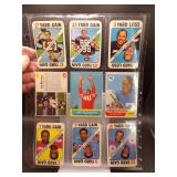 60?s & 70?s Fball 9 Card Lot