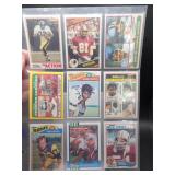 Misc Football 9 Card Lot