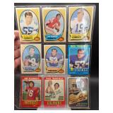 1970?s Football 9 Card Lot