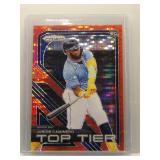Junior Caminero 2024 Panini red pulse prizm