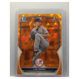 Luis Serna 2023 Bowman chrome 1st orange 9/75