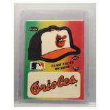 1983 Fleer team stickers Orioles