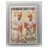 Cards Clubbers 1967 Topps Brock/Flood