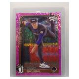 Tarik Skubal 2025 Topps pink holo foil