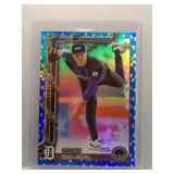 Tarik Skubal 2025 Topps holiday blue holiday...