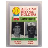 Maris/Aaron 1979 Topps Record Holders