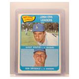 64 NL ERA Ldrs 1965 Topps Koufax/Drysdale