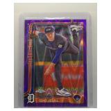 Tarik Skubal 2025 Topps Chrome purple raywave