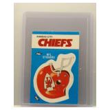 Chiefs Sticker 1982 Fleer