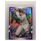 Andrew Vaughn 2021 TCU purple refractor
