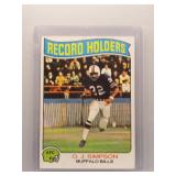 O.J. Simpson 1975 Topps Record Holders