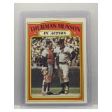Thurman Munson 1972 Topps In Action