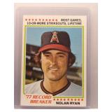Nolan Ryan 1978 Topps record breaker