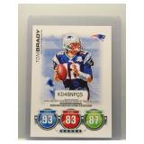 Tom Brady 2010 Topps Attax code card