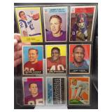 1960?s Football 9 Card Lot