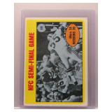 NFC Semi-Final 1972 Topps 49ers/Redskins