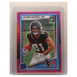 Jayden Higgins 2025 Optic pink prizm Rookie