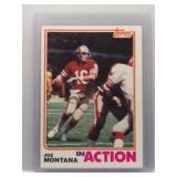 Joe Montana 1982 Topps In Action