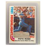 Pete Rose 1982 Topps Highlights