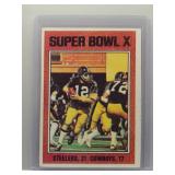 Super Bowl X 1976 Topps Bradshaw
