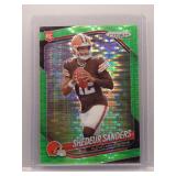 Shedeur Sanders 2025 Prizm neon green rookie
