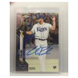 Colin Poche 2020 Topps Chrome RC auto