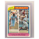Brock&Yaz 1980 Topps 3000 Hit Circle