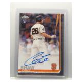 Chris Shaw 2019 Topps Chrome auto
