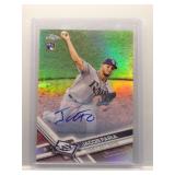 Jacob Faria 2017 Topps Chrome RC auto