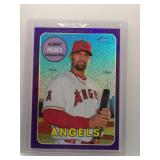 Albert Pujols 2018 Topps Heritage purple foil