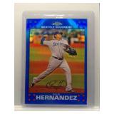 Felix Hernandez 2007 Topps Chrome blue Refractor