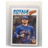 Bobby Witt 2026 Topps Heritage Chrome Refractor