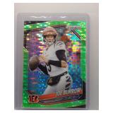 Joe Burrow 2025 Prizm lime pulsar ref.