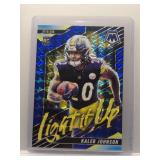 Kaleb Johnson 2025 Mosaic Light it up rookie...