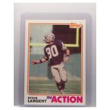 Steve Largent 1982 Topps In Action