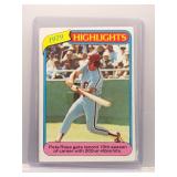 Pete Rose 1980 Topps Highlights