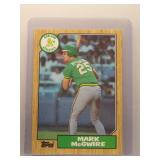 Mark McGwire 1987 Topps Rookie