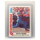 Pete Rose 1982 Topps Highlight