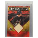 Tom Glavine 2003 Topps Transactions relic