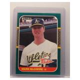 Mark McGwire 1987 Donruss The Rookies Rookie