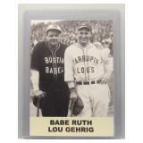 Babe Ruth & Lou Gehrig 1988 JSB promo
