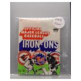 1968 Fleer Baseball Iron Ons Sealed Pack