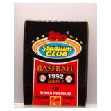 1992 Stadium Club Baseball Series 2 Sealed Pack