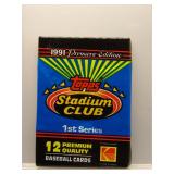 1991 Stadium Club Baseball Sealed Pack
