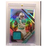 De'Von Achane 2025 Prizm Premier patch ref.