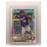 Yunior Severino 2021 1st Bowman Chrome mojo