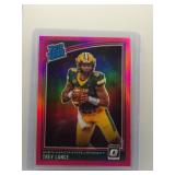 Trey Lance 2021 Optic rookie pink