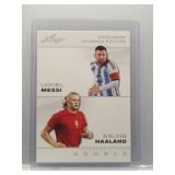 L. Messi/E. Haaland 2024 Leaf Double