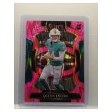 Quinn Ewers 2025 Select Concourse rookie pink...